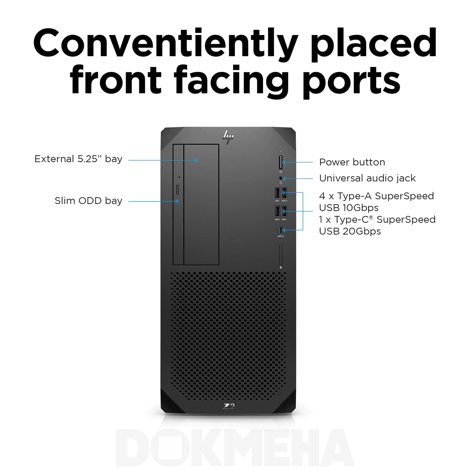 کیس اچ پی HP Z2 G9 Tower Workstation Desktop PC — تصویر ۸