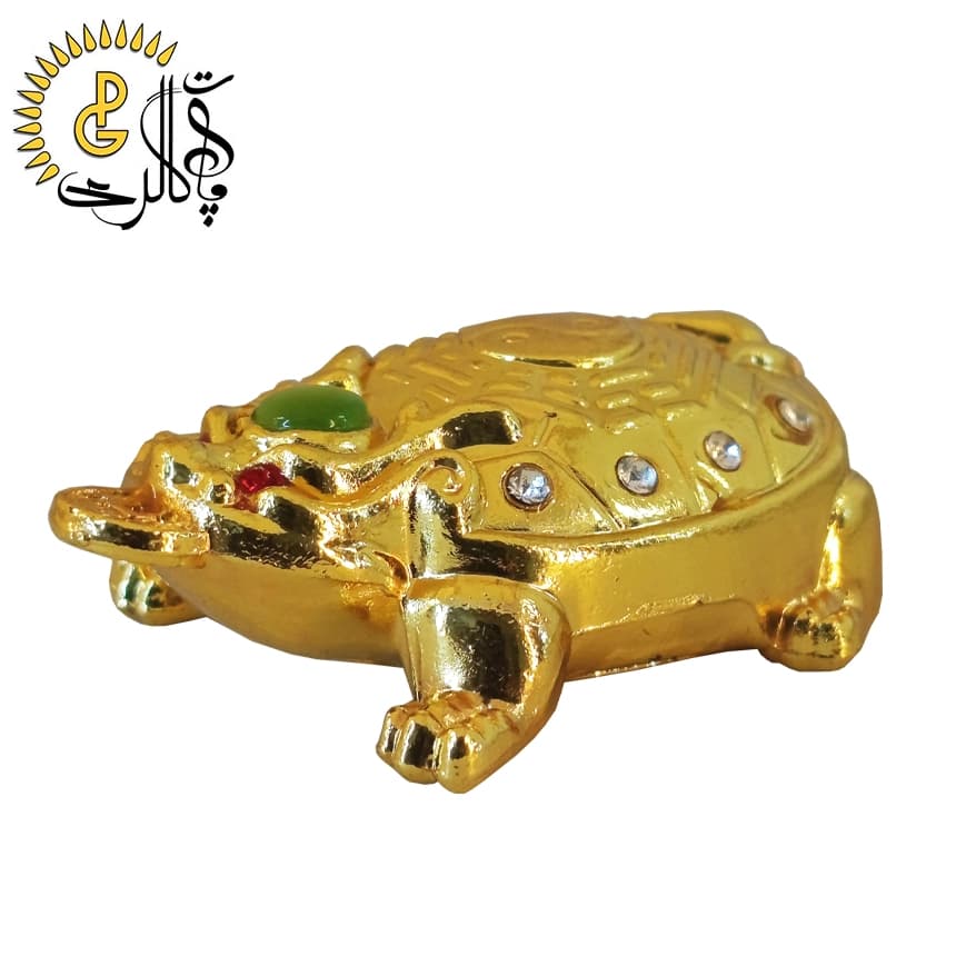 لاک پشت فنگ شویی برنجی کد 8875 — تصویر ۲