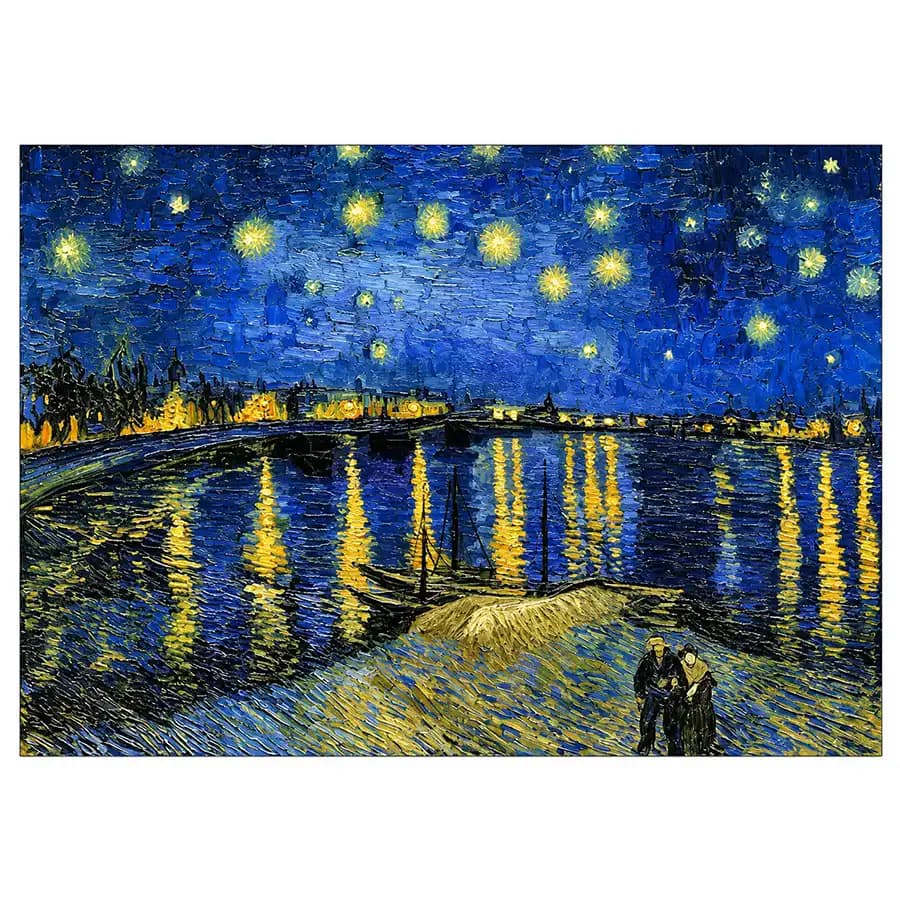 پازل 170تکه ریکوردی طرح شب پرستاره بر فراز رون