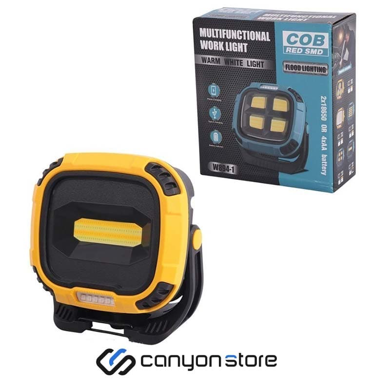 پروژکتور شارژی COB مدل W894-1 — تصویر ۴