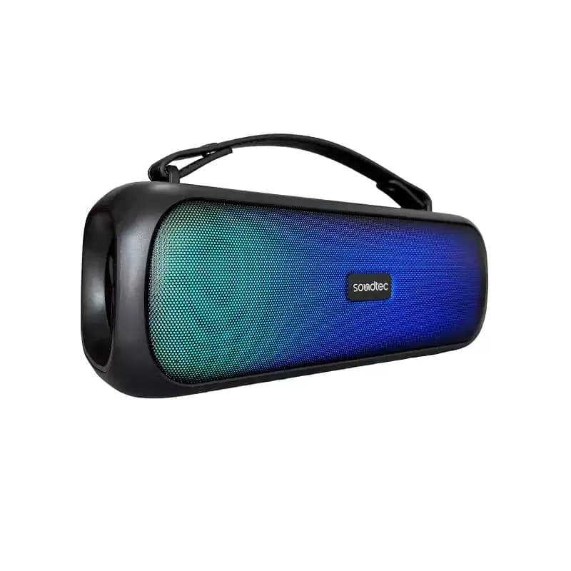اسپیکر بلوتوثی قابل حمل ساندتک پرودو مدل SoundTec Soul ا Porodo SOUL Soundtec Speaker with RGB