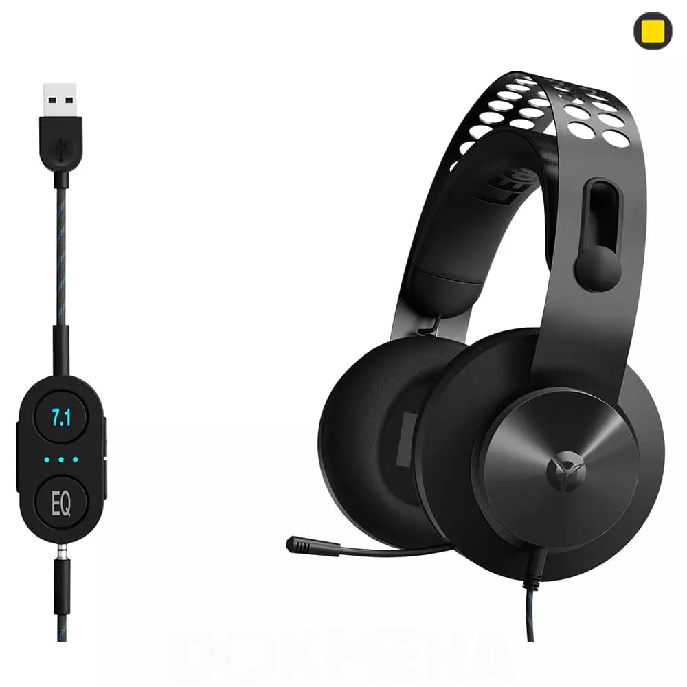 هدست گیمینگ لنوو Legion H500 Pro 7.1 Surround Sound Gaming Headset — تصویر ۵