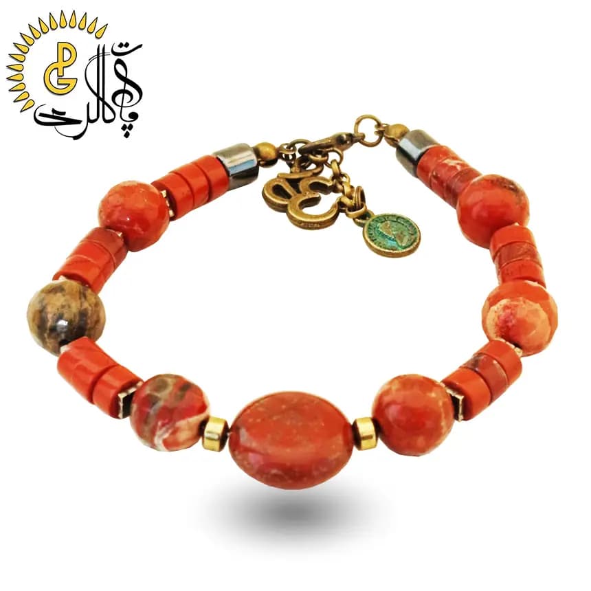 دستبند سنگی دستساز زنانه کد 9760