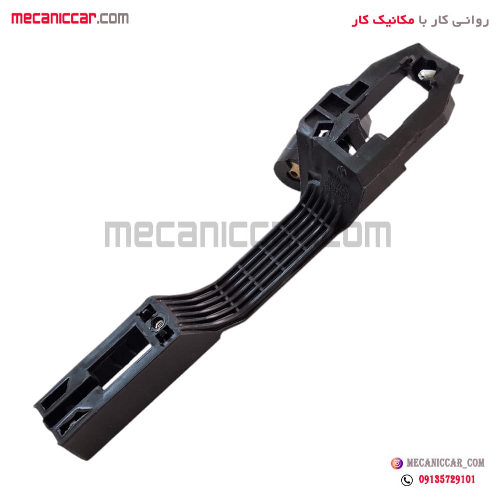 پایه (براکت) دستگیره درب بازکن بیرون عقب راست دنا و سمند سورن پلاس ایساکو (خاص رودری با بدون سوراخ شاسی قفل کن) — تصویر ۳