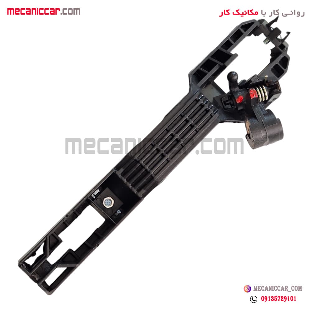 پایه (براکت) دستگیره درب بازکن بیرون عقب راست دنا و سمند سورن پلاس ایساکو (خاص رودری با بدون سوراخ شاسی قفل کن) — تصویر ۴