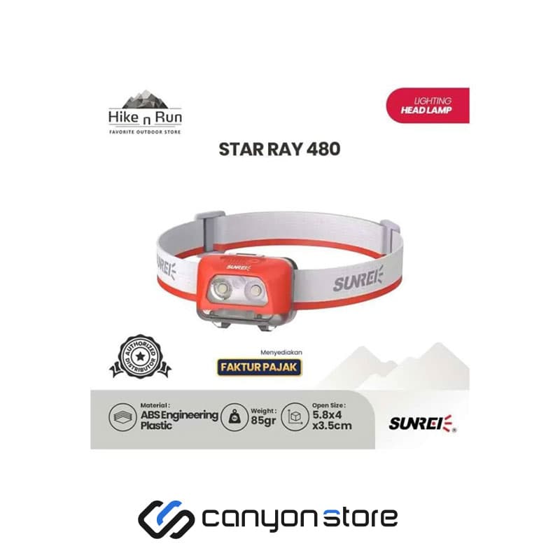 چراغ پیشانی سانری مدل STAR RAY 480 — تصویر ۲