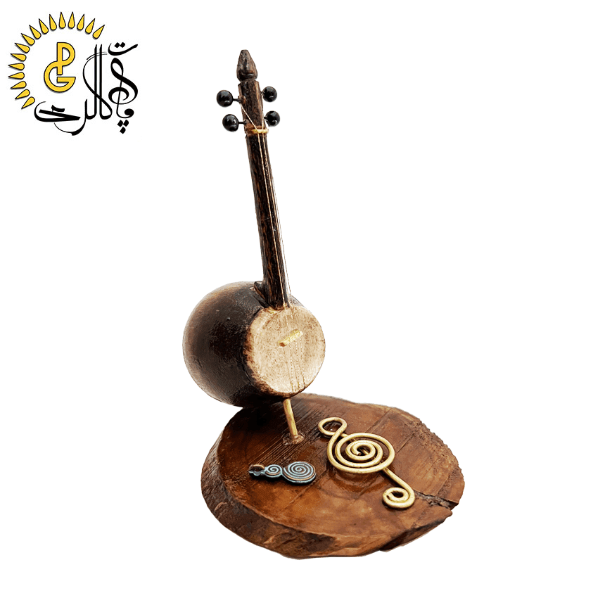 ساز دکوری چوبی کمانچه کد 99862 — تصویر ۲