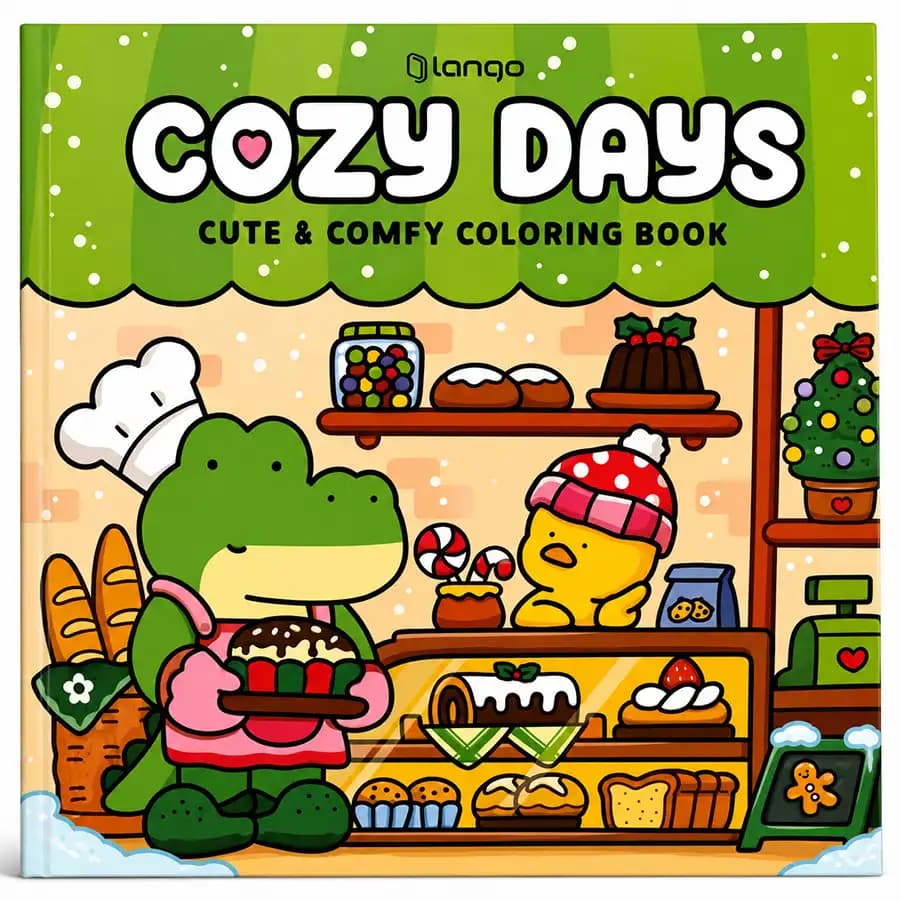 کتاب رنگ آمیزی لانگو مدل COZY DAYS