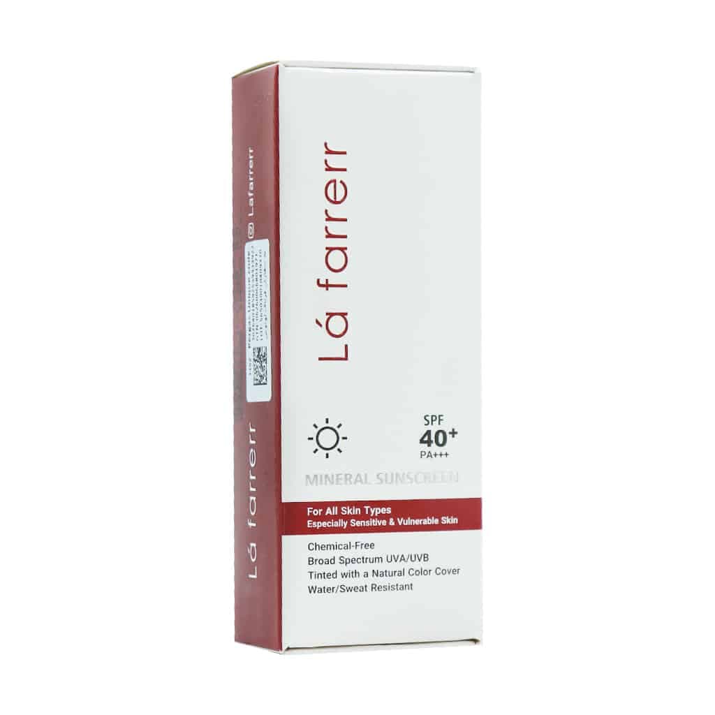 کرم ضد آفتاب بارداری spf 40 رنگی طبیعی لافارر 40 گرم