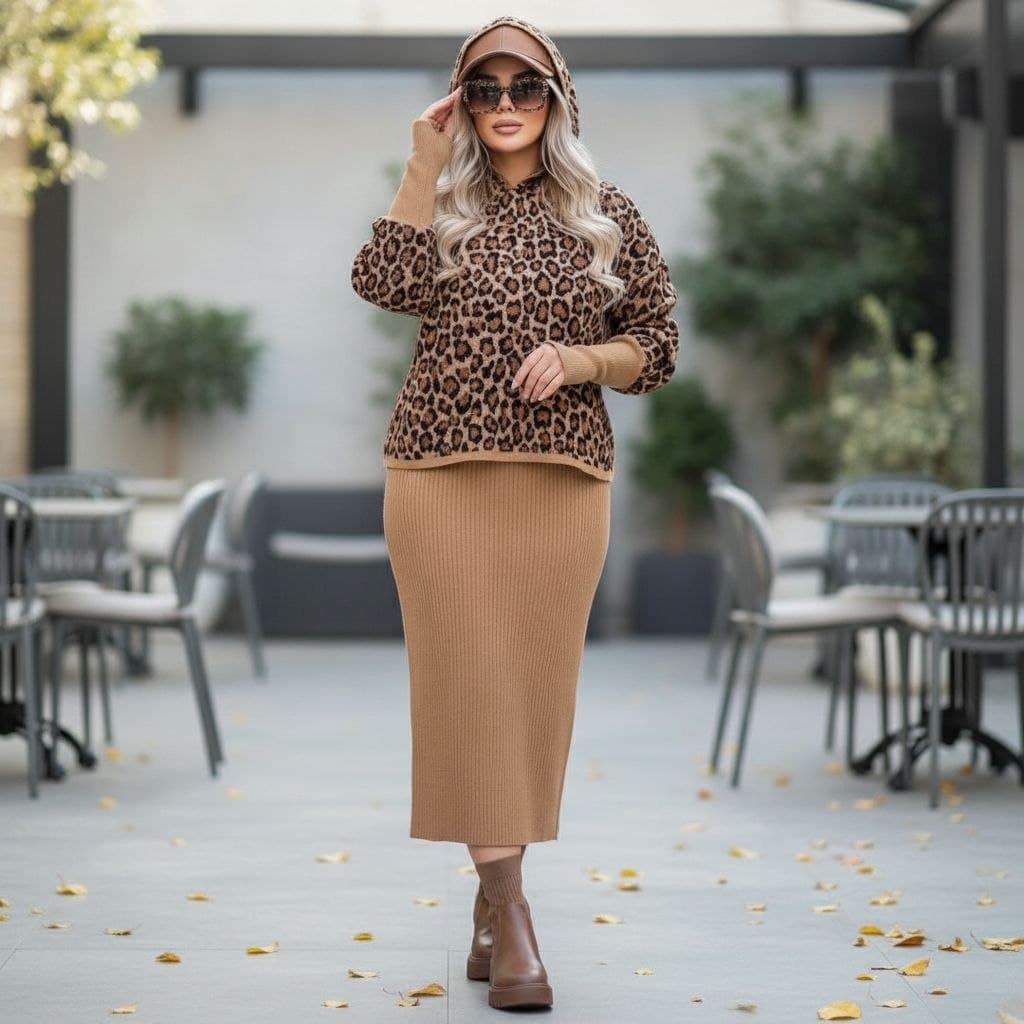سارافون و رویه پلنگی ( مدل لاکچری)