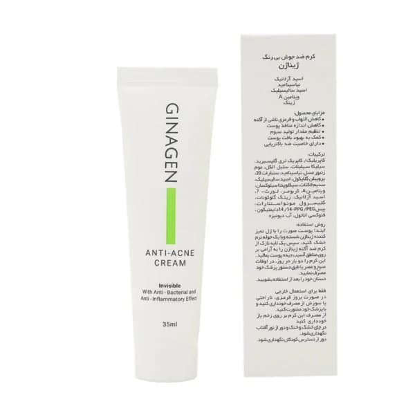 کرم ضد جوش بی رنگ ژیناژن 35میل — تصویر ۲