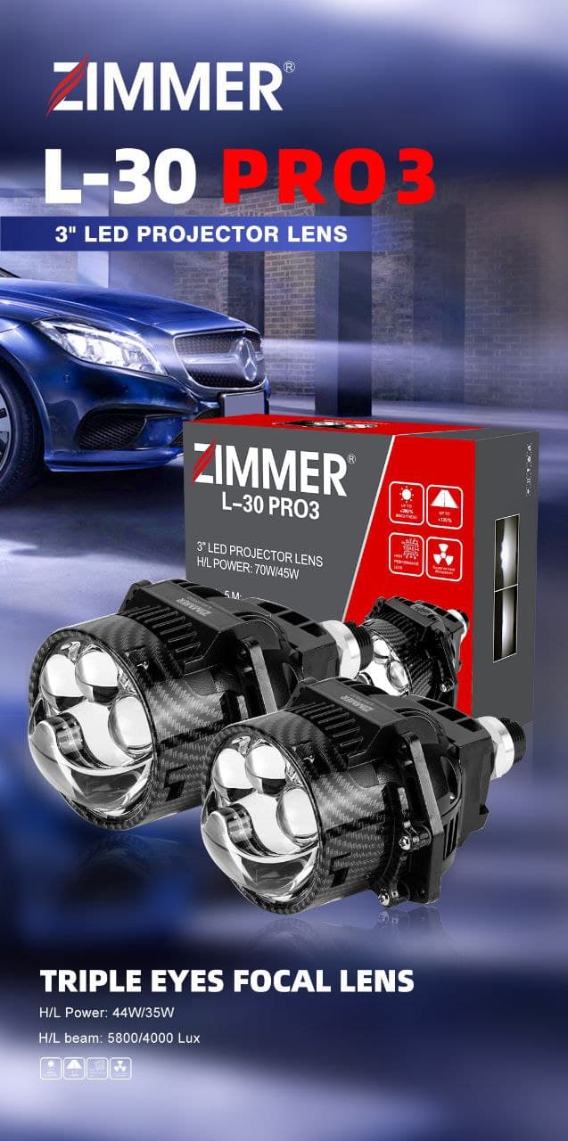 لنز سه چشم LED زیمر L30-PRO3 — تصویر ۲