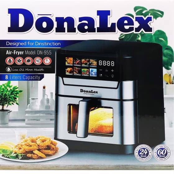 سرخ‌کن رژیمی 8 لیتری استیل دیجیتال تک‌کاسه دونالکسDN955