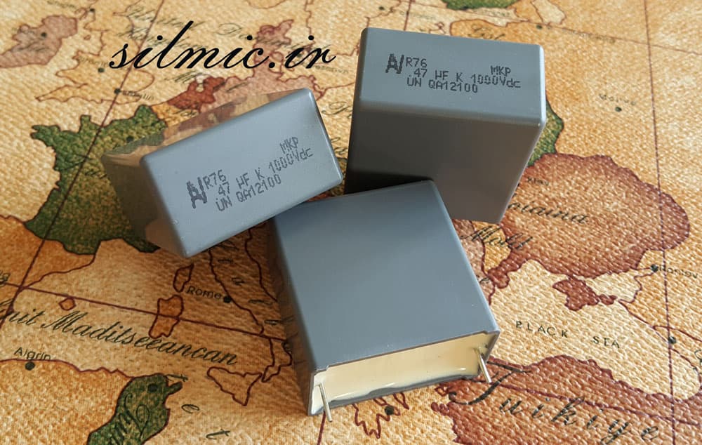 خازن 100 نانو فاراد 1000 ولت Kemet Arcotronic از نوع mkp کد R76 ساخت آلمان — تصویر ۳