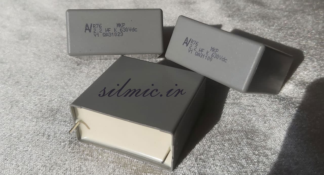 خازن 100 نانو فاراد 1000 ولت Kemet Arcotronic از نوع mkp کد R76 ساخت آلمان — تصویر ۹
