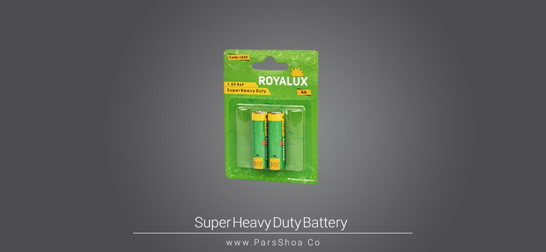 باتری رویالوکس قلمی Super Heavy Duty بلیستر 2 عددی