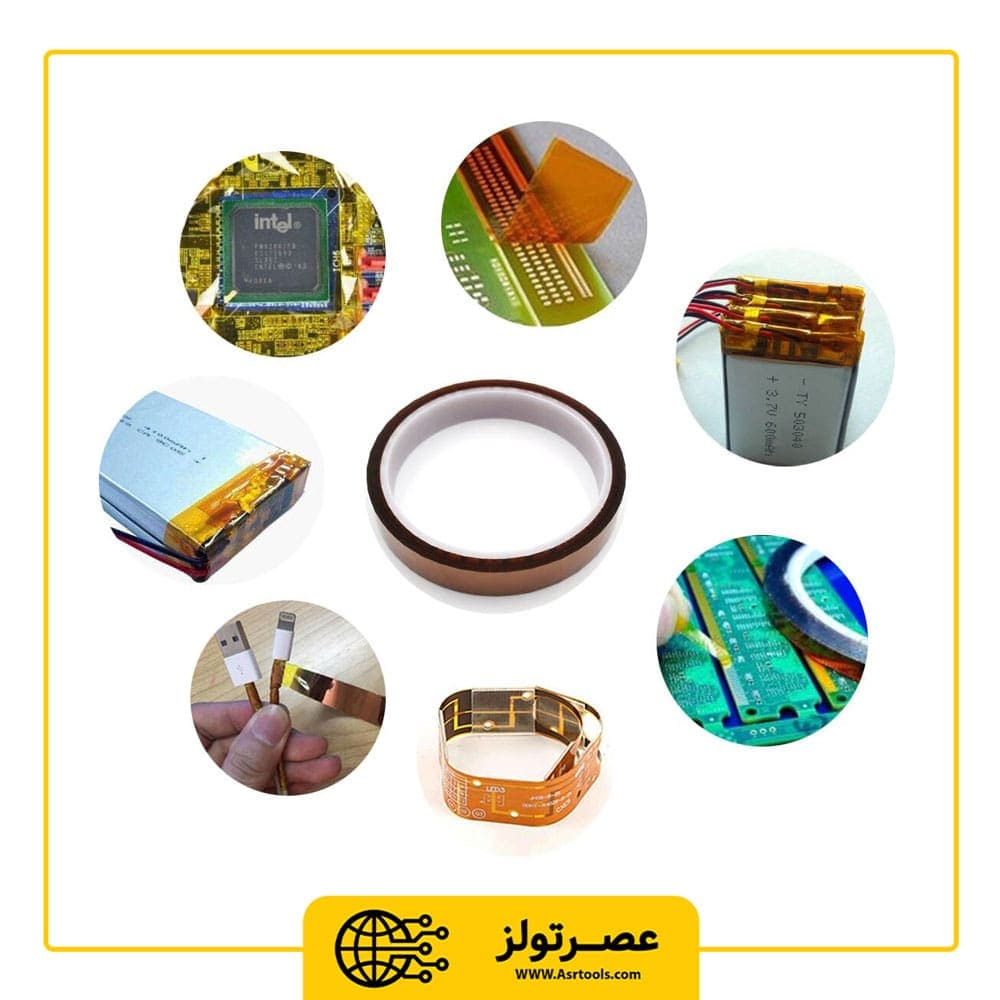 چسب نسوز کپتون مدل Kapton 20mm | عصرتولز — تصویر ۲