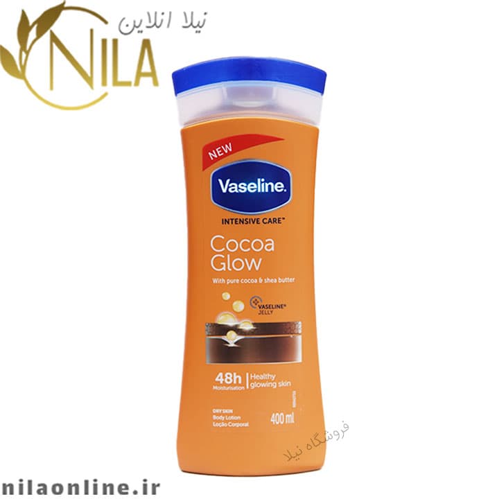 لوسیون بدن شکلاتی وازلین vaseline حجم 400 میلی لیتر