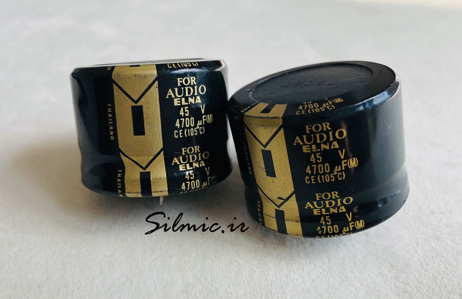 خازن 4700 میکرو فاراد 45 ولت ELNA های گرید صوتی FOR AUDIO