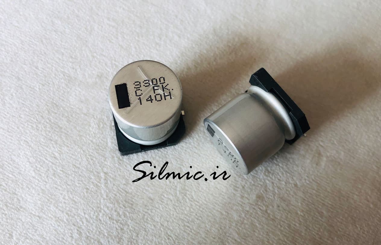خازن های فای 3300 میکرو فاراد 16 ولت Panasonic سری FK و Low impedance — تصویر ۳