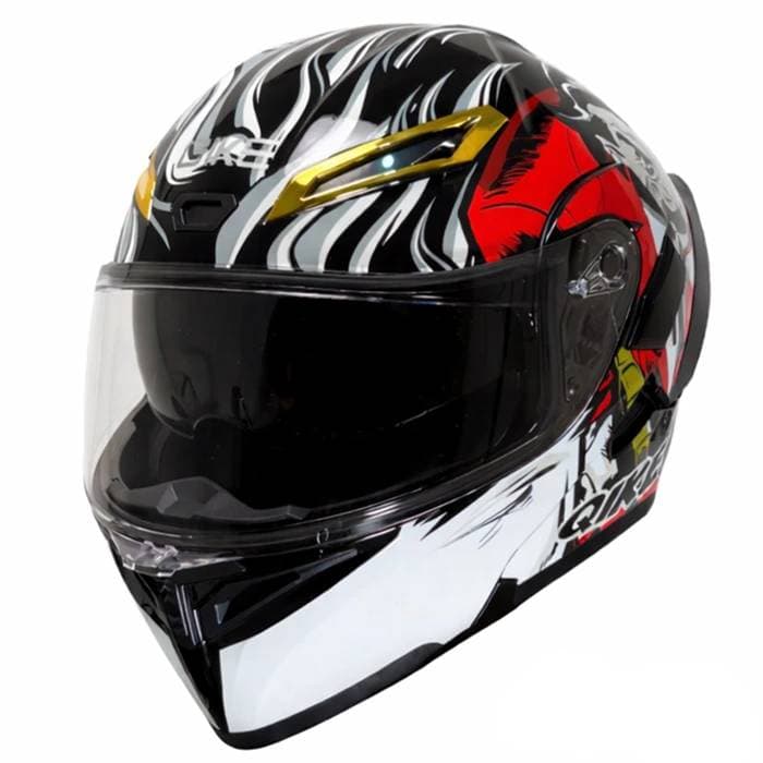 کلاه کاسکت فک متحرک کایک مدل 772 طرح RED JOKER — تصویر ۳