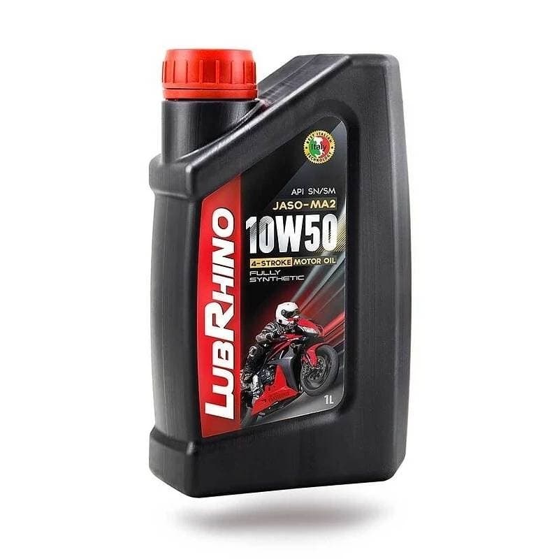 روغن موتور سیکلت لوبرینو 10W50-SM/SN-MA2 ظرفیت ۱ لیتر