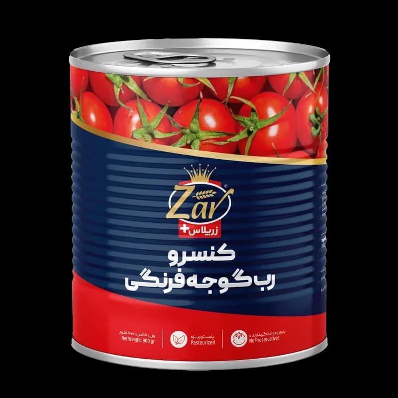 رب گوجه فرنگی 800 گرمی زر ماکارون