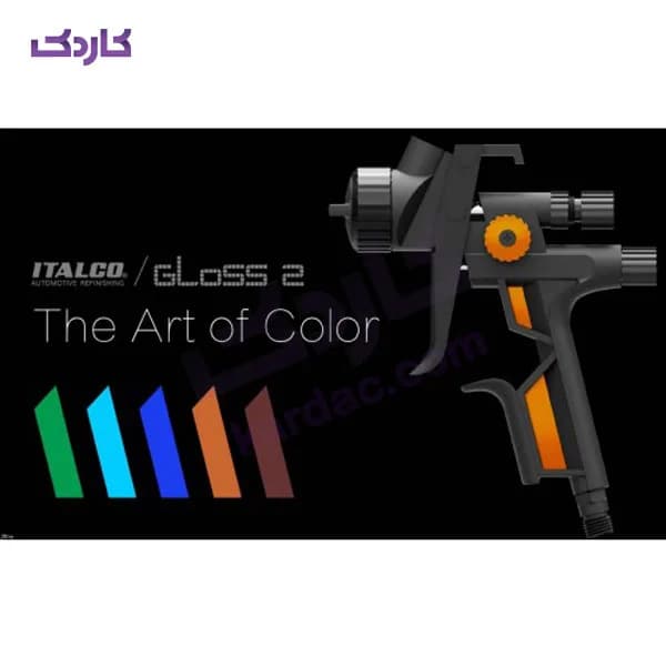 پیستوله رنگ آئوریتا Gloss 2 فوق حرفه ای 3 تنظیم سوزن 1.3 — تصویر ۷