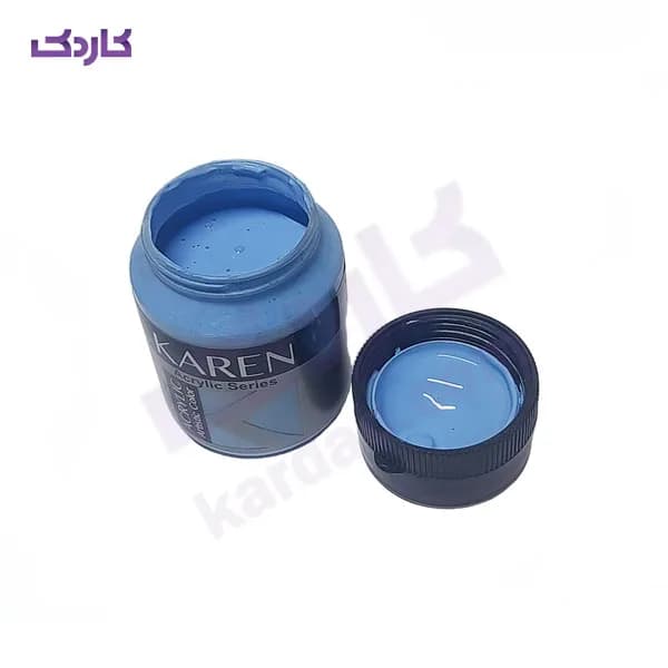 رنگ اکریلیک کهنه کاری آبی کارن حجم 300 میلی لیتر — تصویر ۳