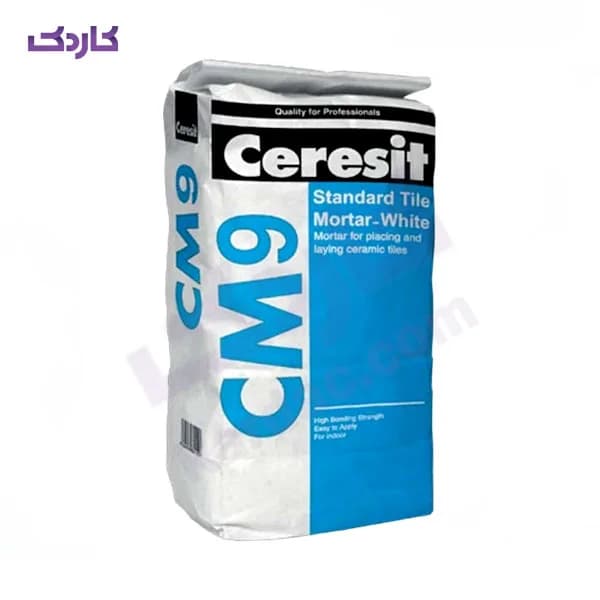 چسب کاشی پودری سرزیت مدل cm9 وزن 20 کیلوگرم