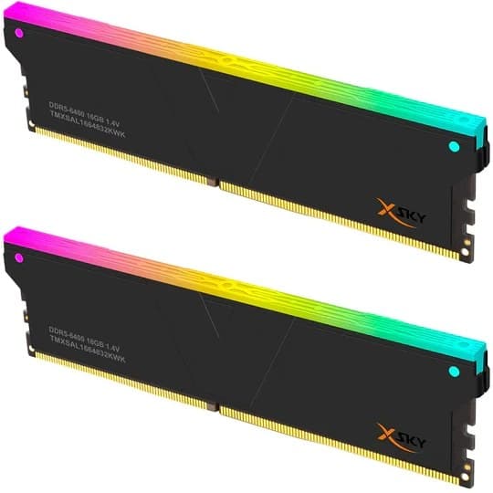 رم وی کالر V-COLOR XSKY RGB 32GB 6000MHz CL30 AMD EXPO