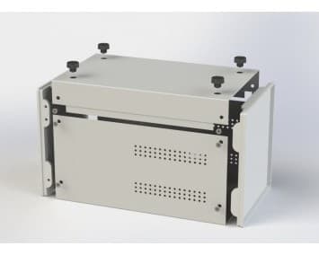 جعبه فلزی پانل پلاستیکی 9003 طول 110 میلیمتر ابعاد L110*W160*H150 (mm) — تصویر ۴