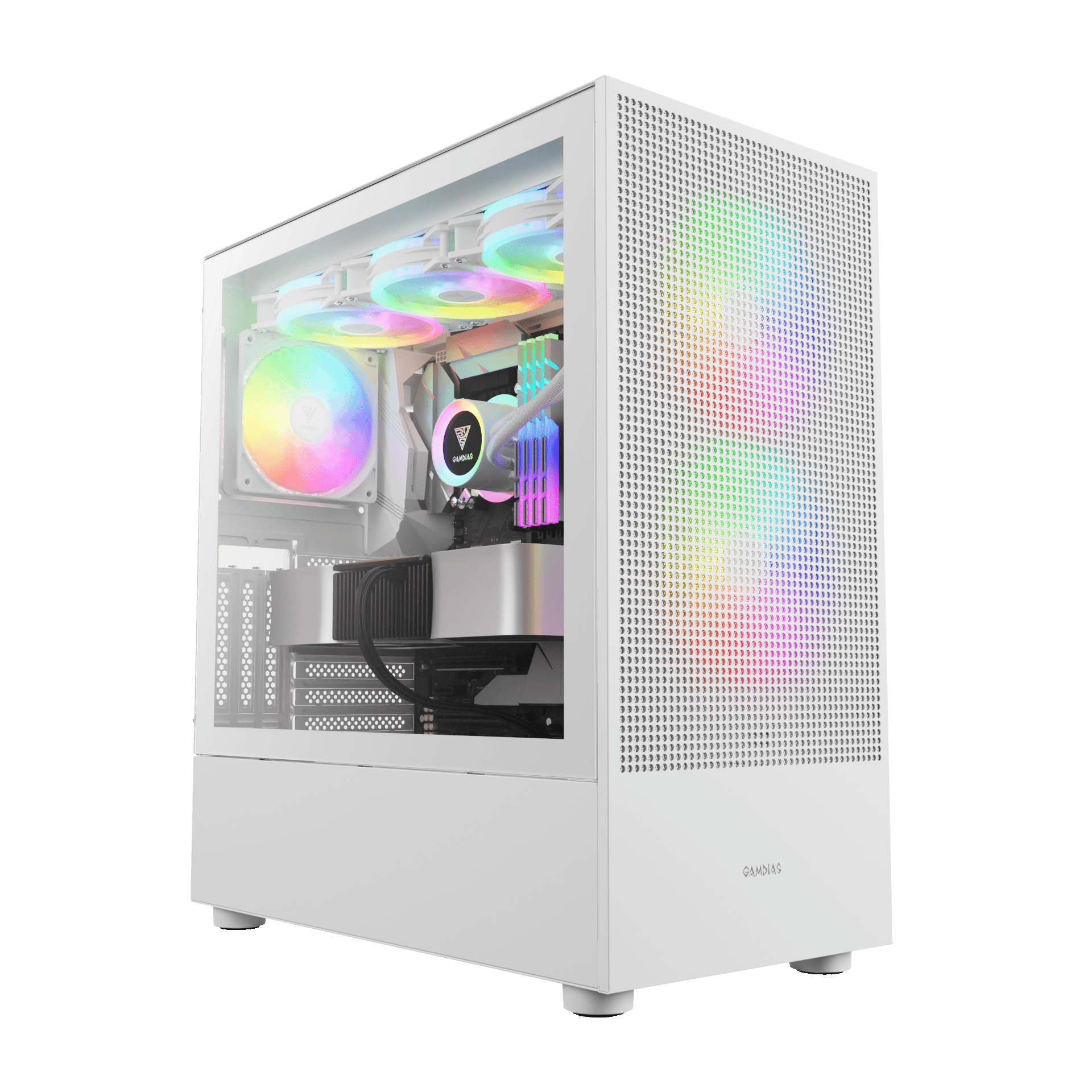 کیس گیم دیاس GAMEDIAS TALOS M3 MESH WHITE — تصویر ۲