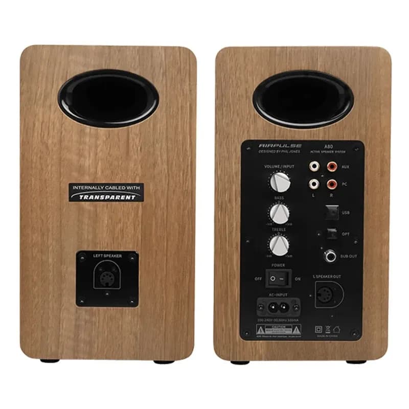 اسپیکر ادیفایر EDIFIER WOOD STYLING A80 BROWN — تصویر ۲