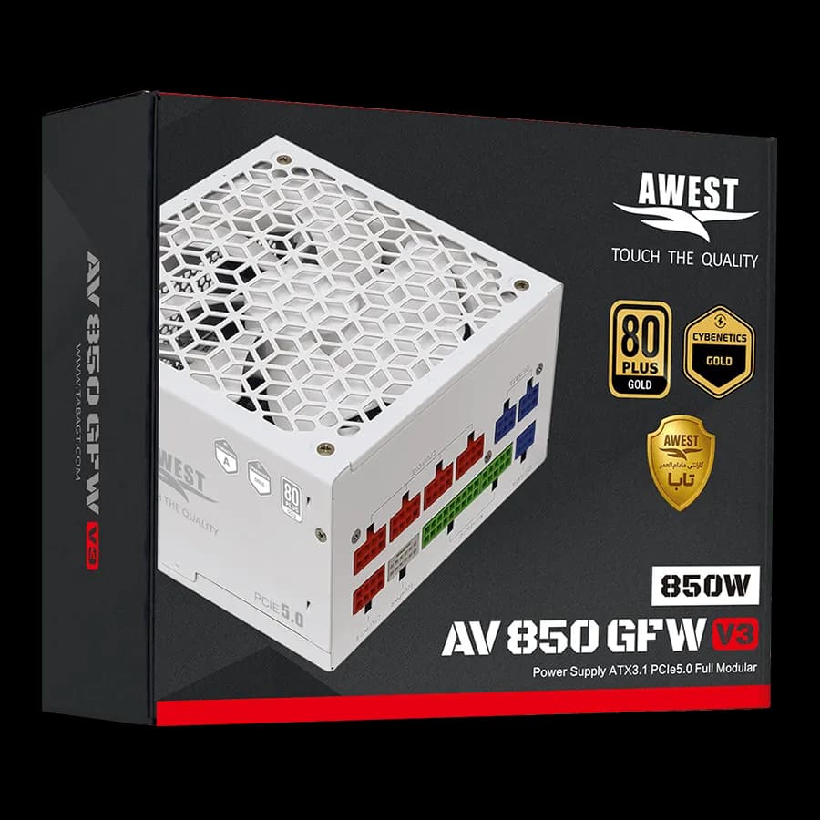 پاور اوست AWEST 850W GF V3 WH — تصویر ۲