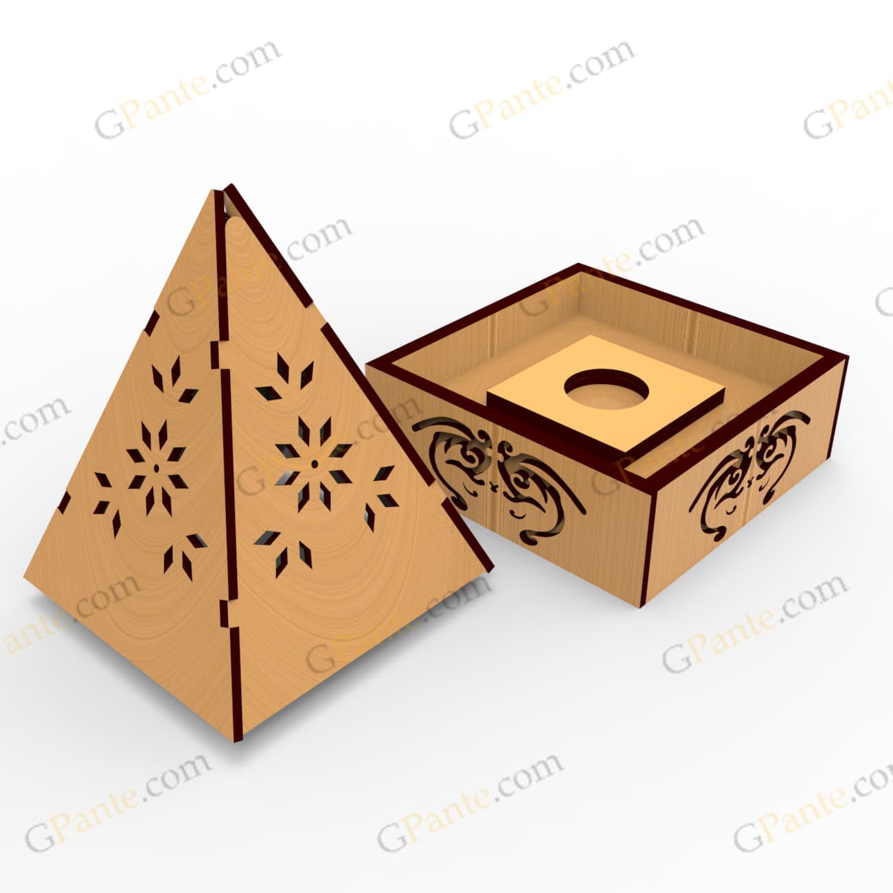 طرح برش لیزر جاعودی عاج – فایل برش لیزر — تصویر ۴
