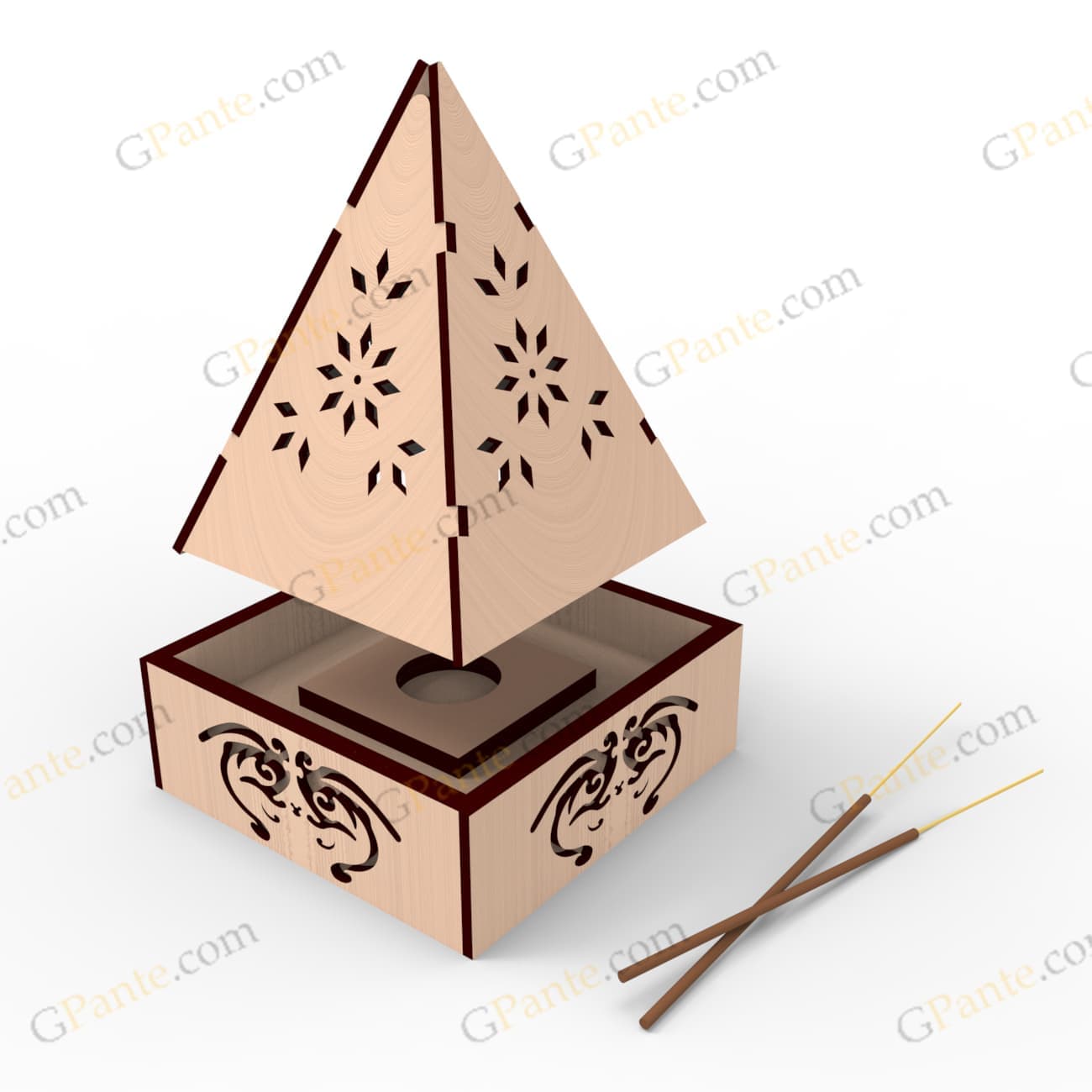 طرح برش لیزر جاعودی عاج – فایل برش لیزر — تصویر ۳