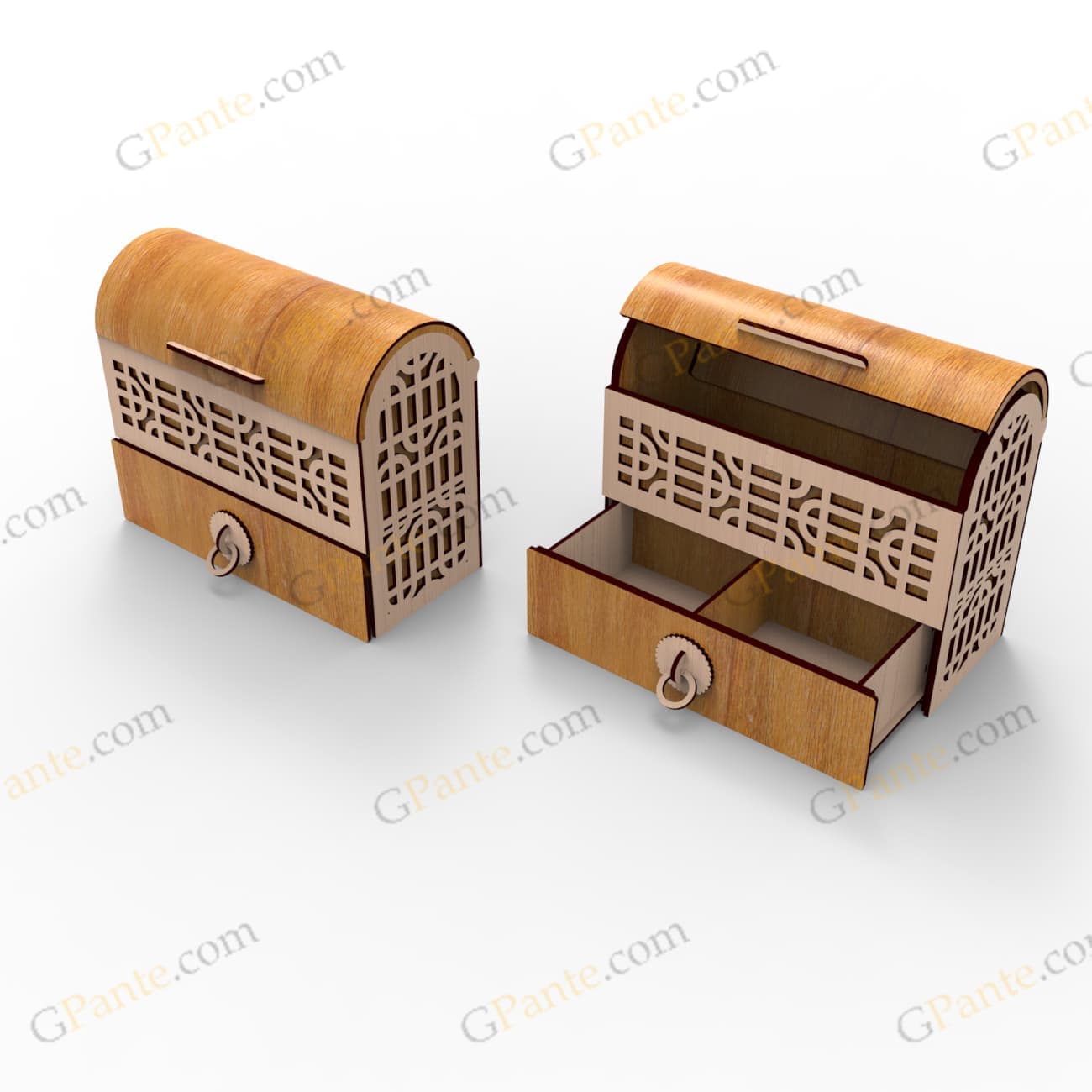 فایل برش لیزر باکس هدیه لیلیث — تصویر ۳