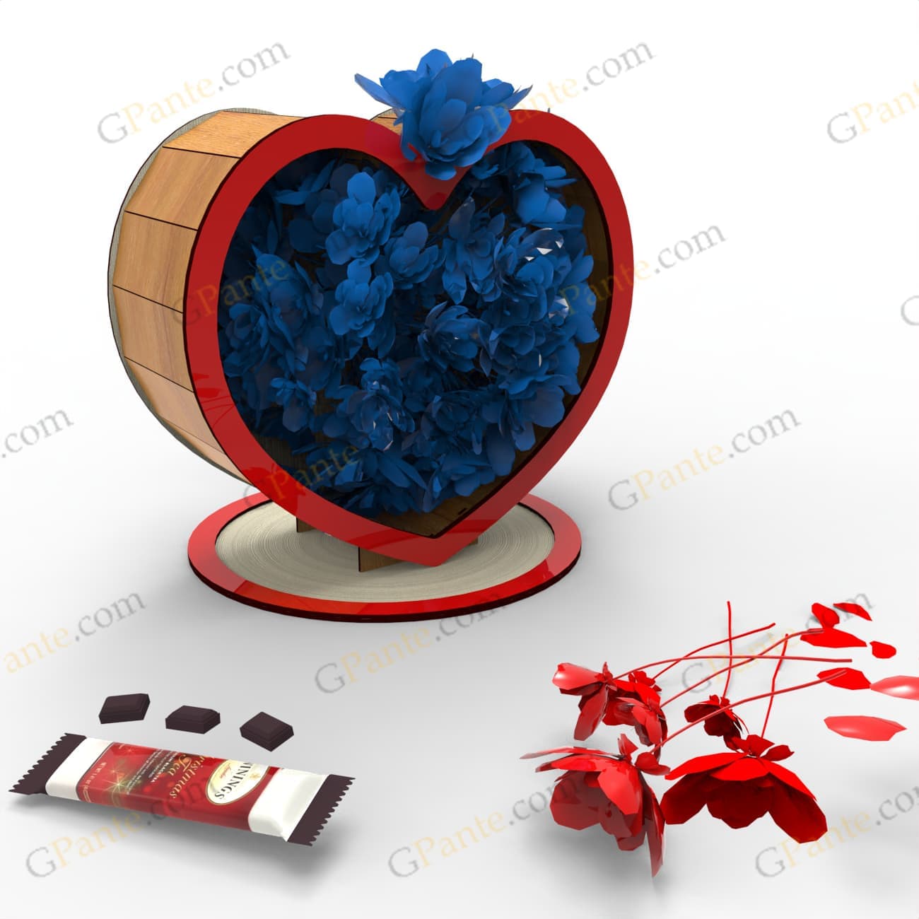 فایل برش لیزر باکس گل ممتاز