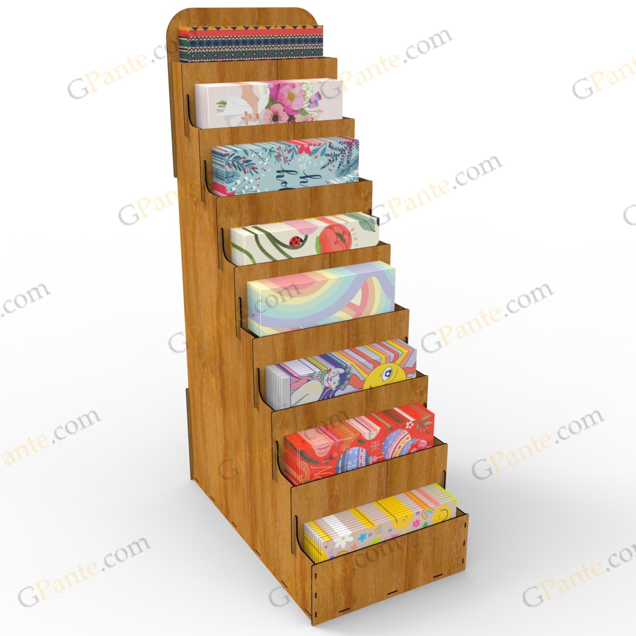 فایل لیزر استند کارت هدیه شاد