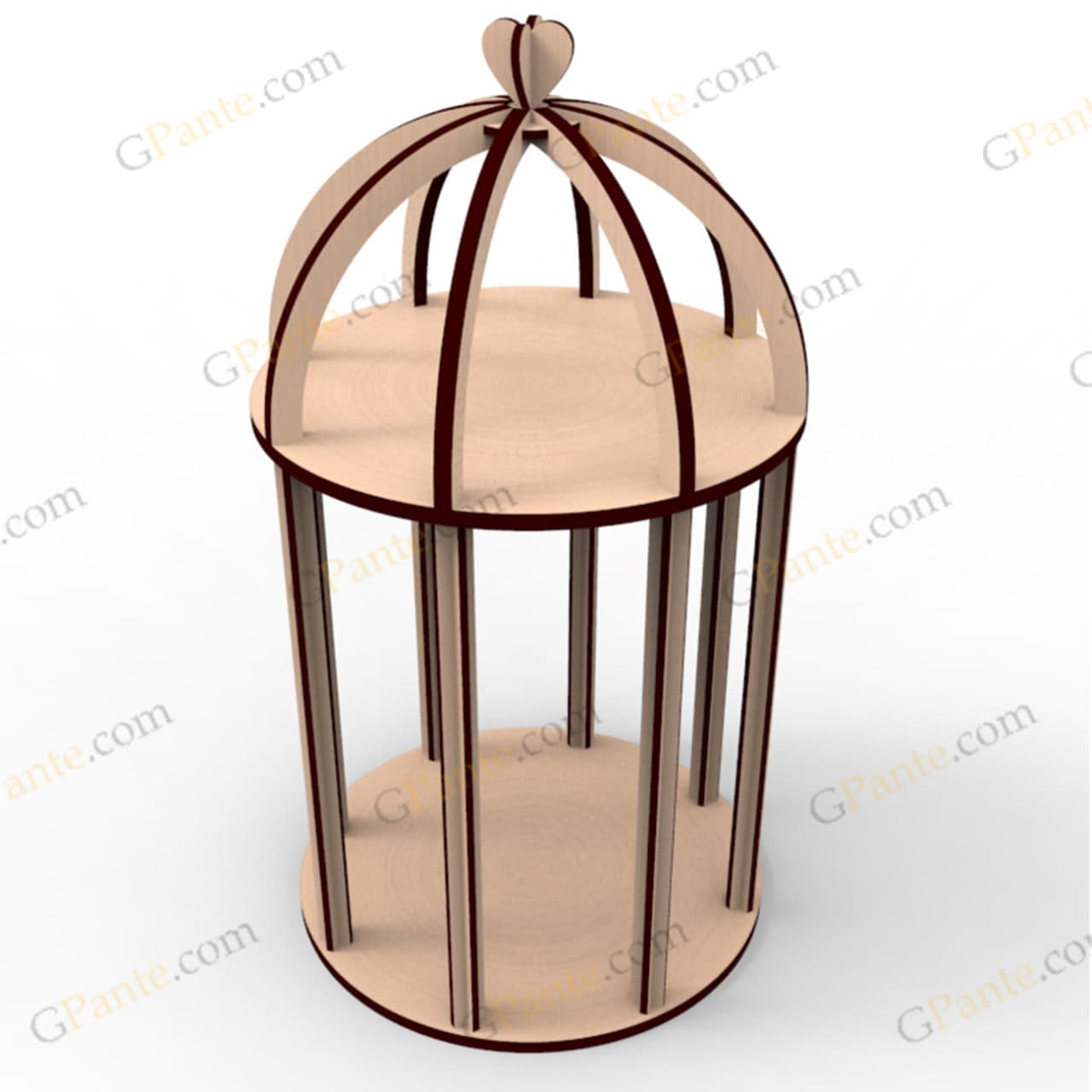طرح برش لیزر جعبه هدیه و گل قمر — تصویر ۲