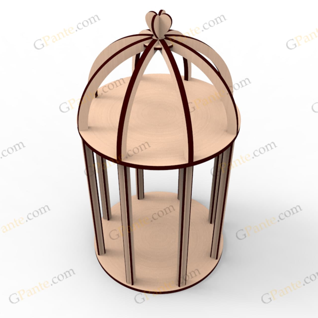 طرح برش لیزر جعبه هدیه و گل قمر — تصویر ۴