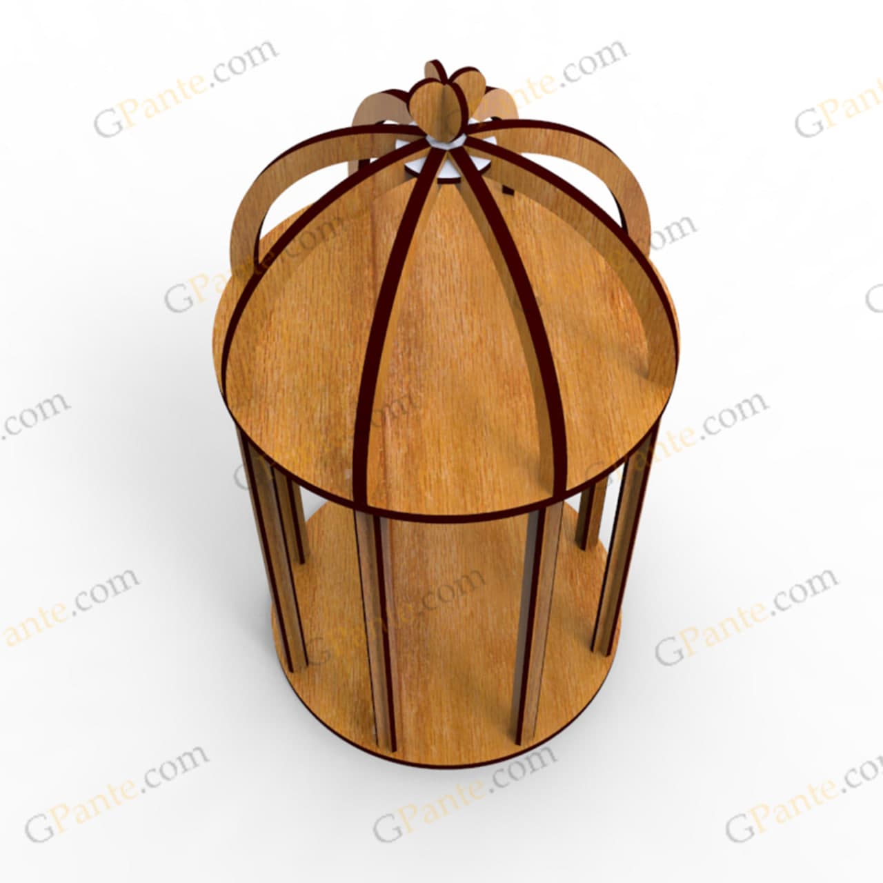 طرح برش لیزر جعبه هدیه و گل قمر — تصویر ۶