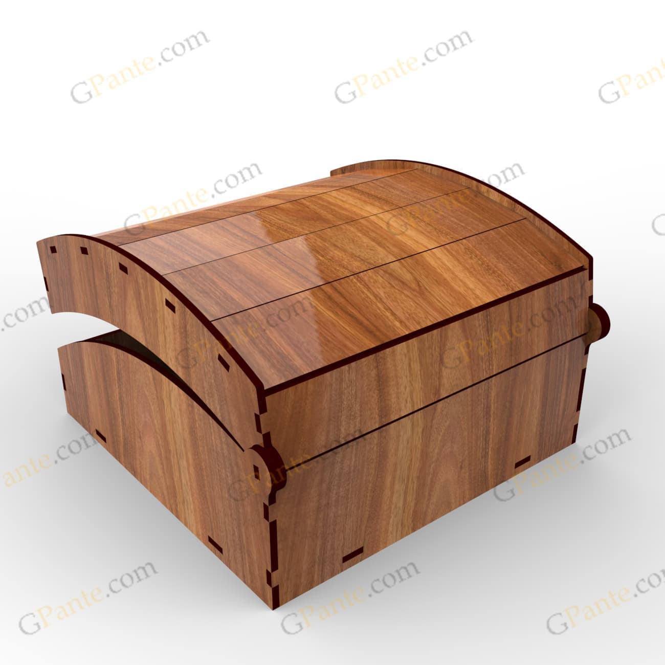 طرح برش لیزر جعبه هدیه ثانیه — تصویر ۵