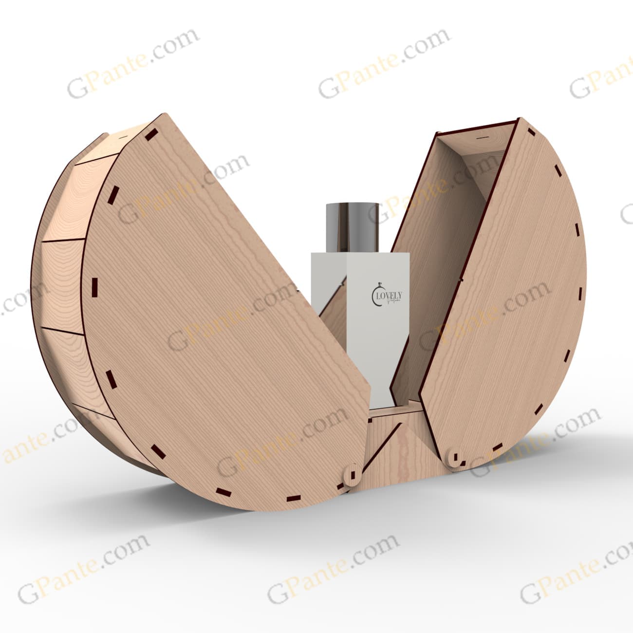 طرح لیزر باکس هدیه پرفیوم — تصویر ۳