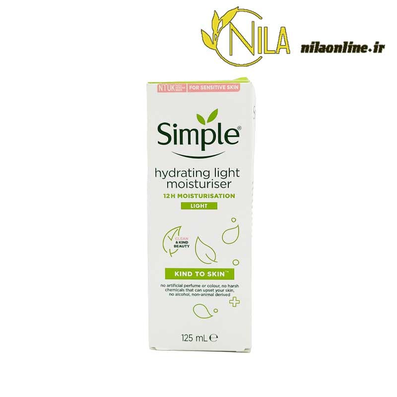 کرم ابرسان و مرطوب کننده لایت سیمپل SIMPLE حجم 125 میلی لیتر — تصویر ۳