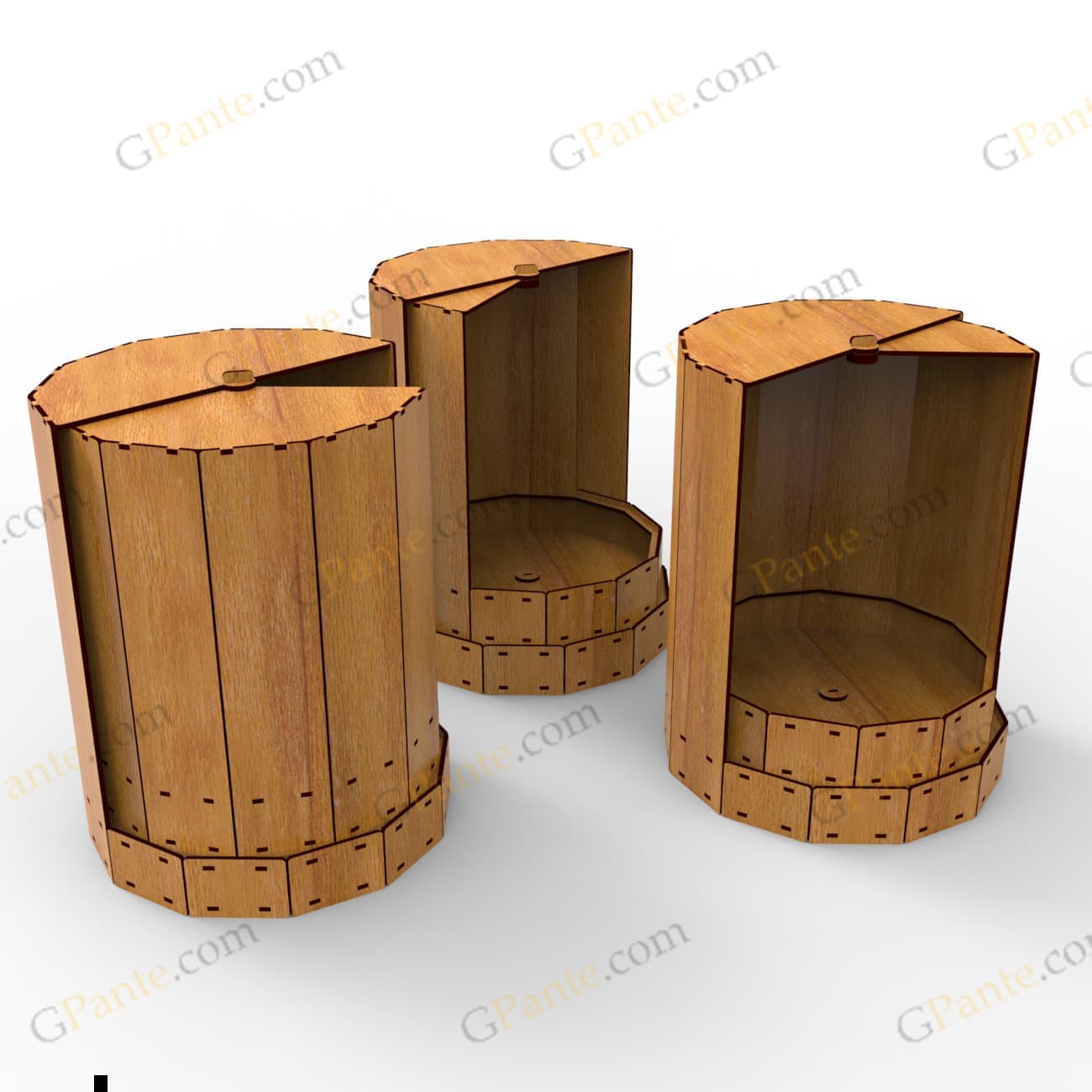 فایل برش لیزر جعبه گل چرخشی شراره