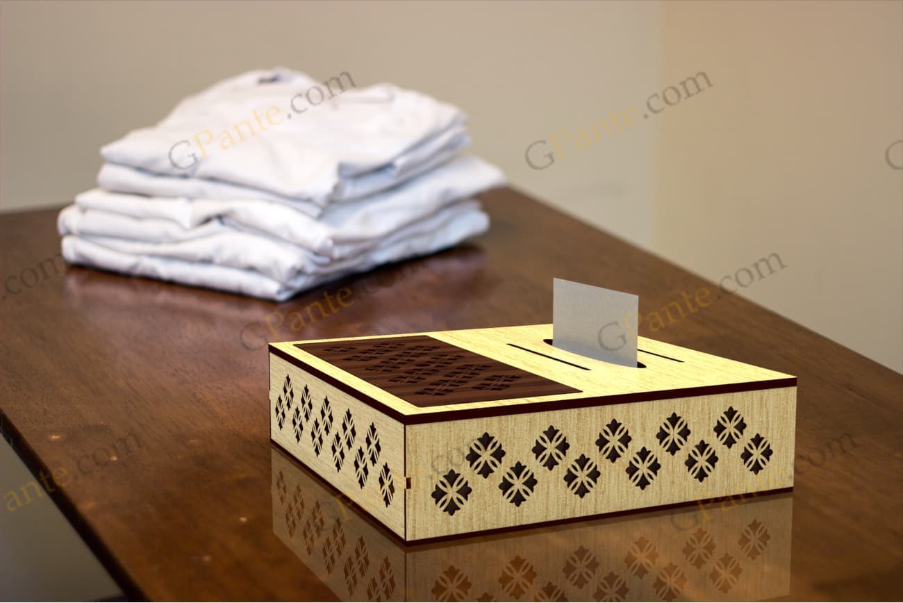 طرح لیزر باکس پذیرایی الماس — تصویر ۶