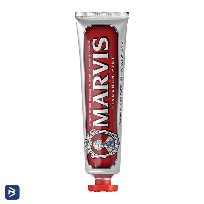 خمیر دندان مارویس مدل Cinnamon Mint با طعم دارچین و نعناع حجم ۸۵ میلی‌لیتر