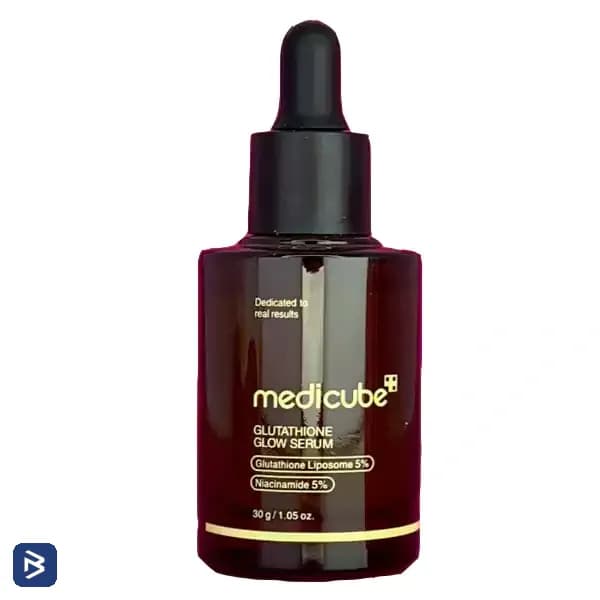 سرم گلوتاتیون مدی کیوب مدل AGE-R Glutathione Glow حجم ۳۰ میلی‌لیتر
